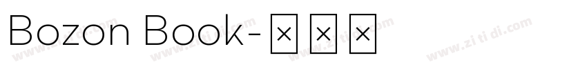 Bozon Book字体转换